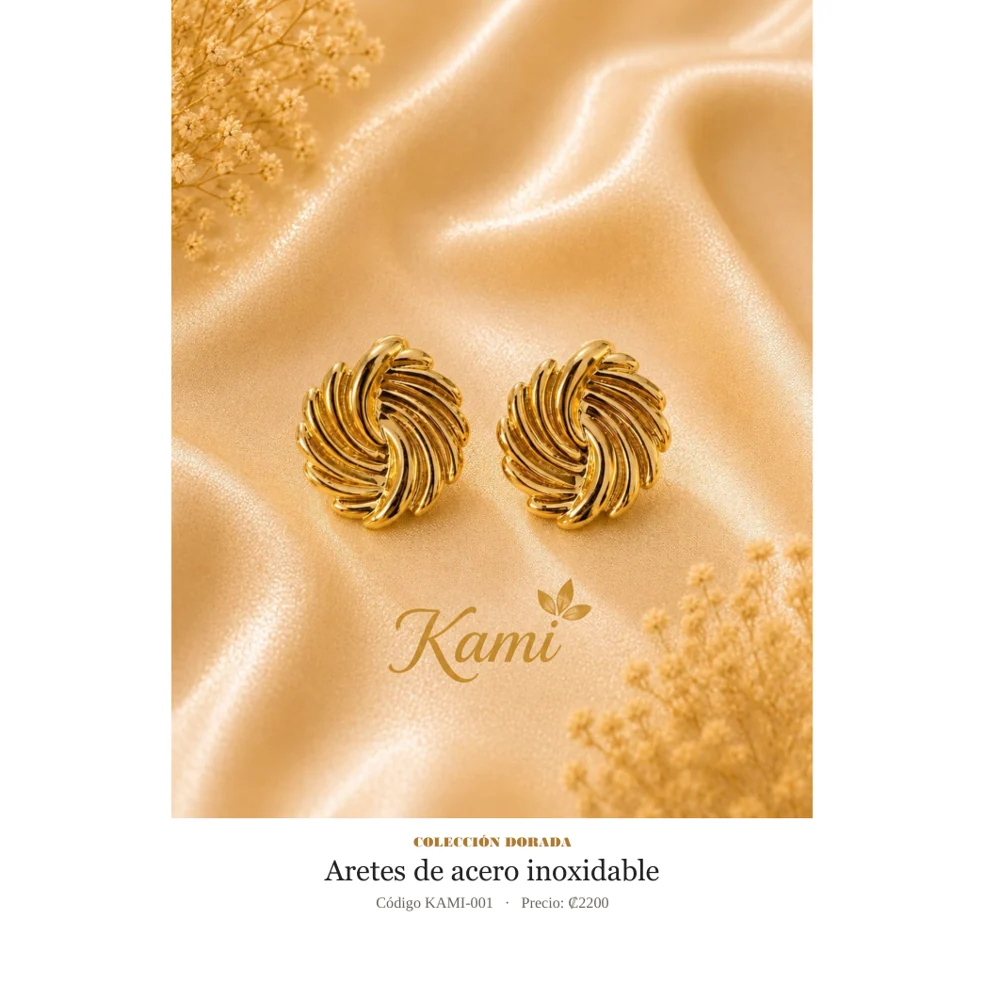 Aretes de Acero inoxidable. Código KAMI-001